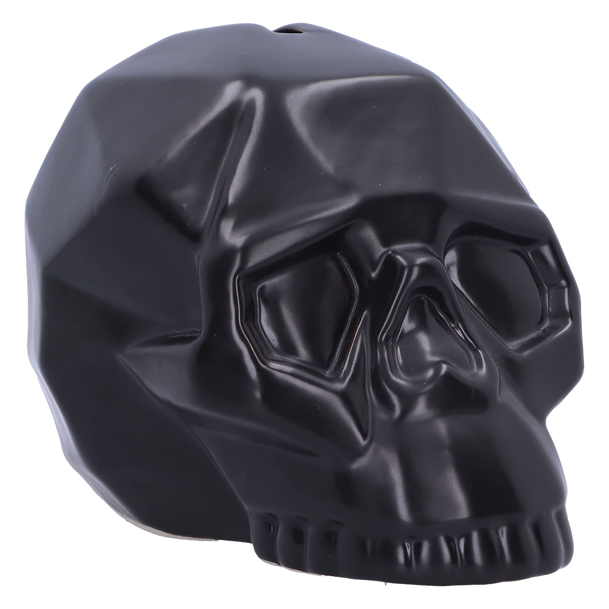 Geometric Black Skull Money Box 11.6cm 2