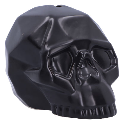 Geometric Black Skull Money Box 11.6cm 2