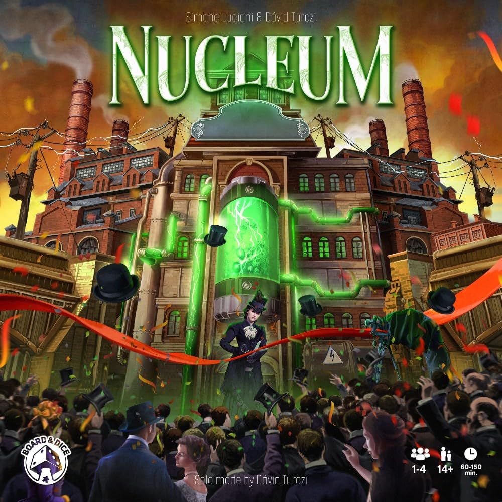 Board And Dice , Nucleum , Board Game , Ages 14+ , 1-4 Players , 60-150 Minutes Playing Time