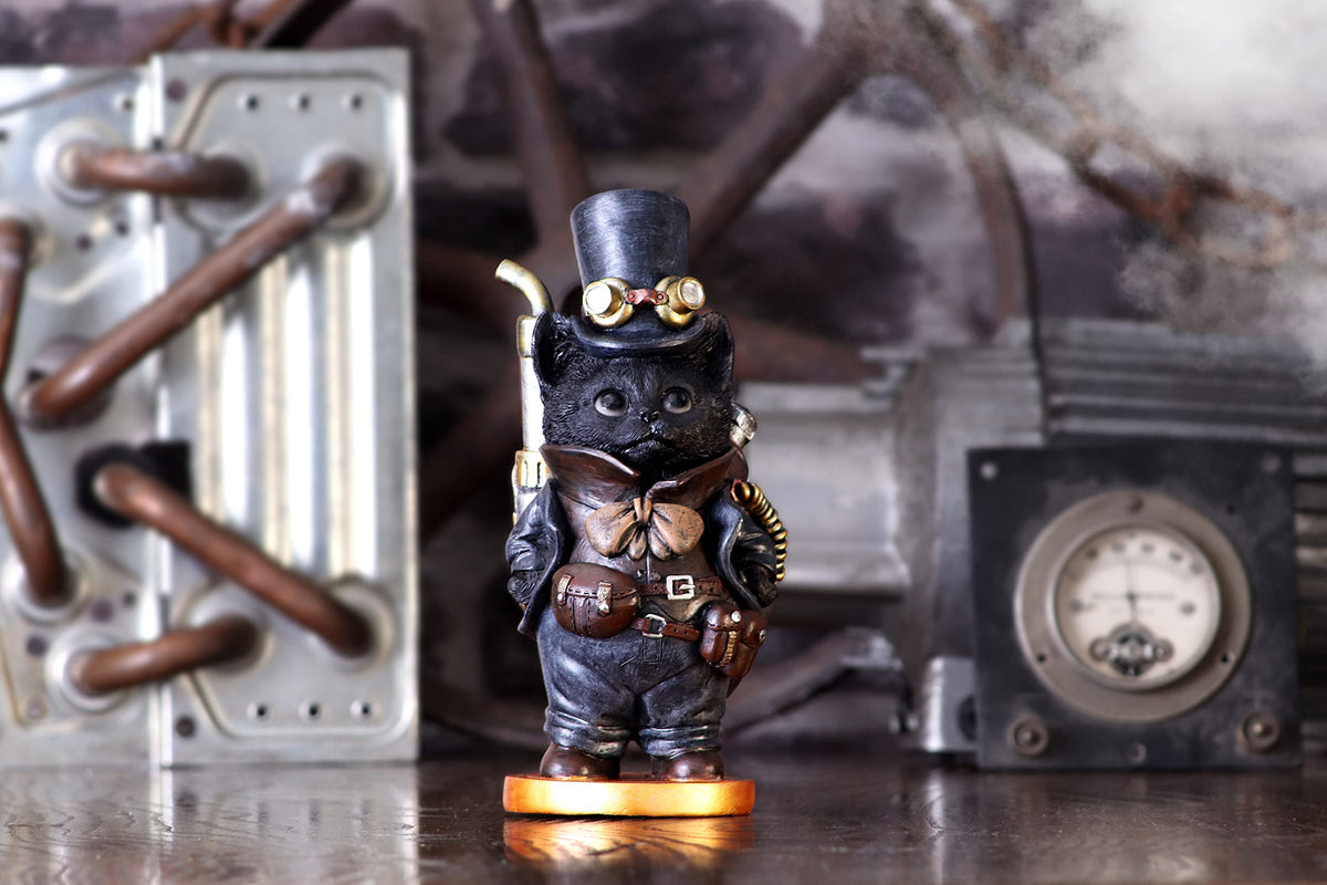 Steampunk Cat Figurine Steamsmiths 19.5cm 7