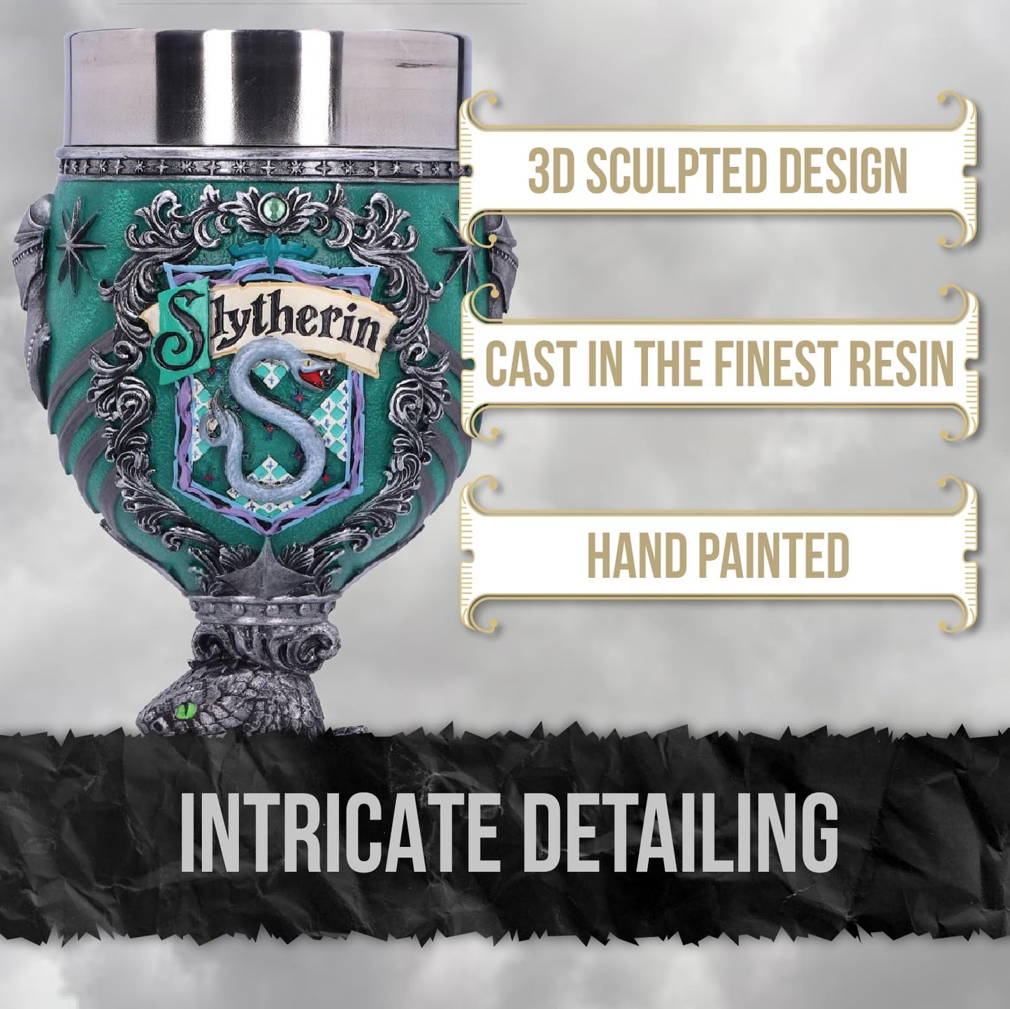 Harry Potter Slytherin Hogwarts House Collectible Goblet 19.5cm Drinking Mug 4