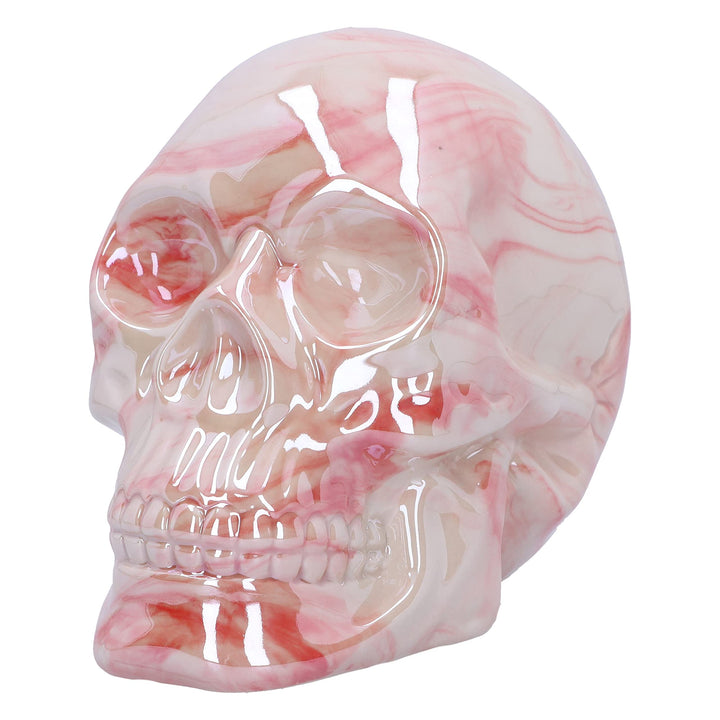 Marbellum Pink Marble Skull Large 13.5cm