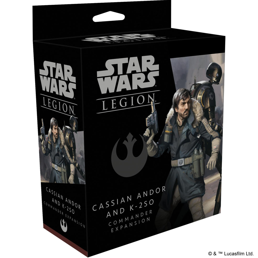 Star Wars: Legion Cassian Andor and K-2SO Commander Expansion - Elite Intellgence! Tabletop Miniatures Strategy Game for Kids & Adults, Ages 14+, 2 Players, 3 Hour Playtime, Made by Atomic Mass Games