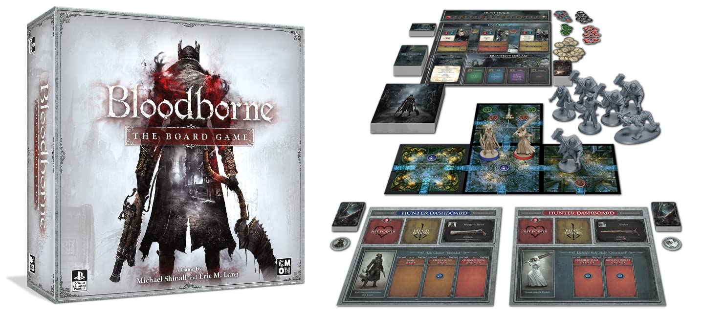 Bloodborne The Board Game | Strategy/ Horror / Adventure Game | Cooperative Game for Adults and Teens | Ages 14+ | 1-4 Players | Average Playtime 60-90 Minutes | Made by CMON 2