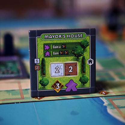 AEG Rolling Heights | Roll Your Meeples, Build The City | Push Your Luck, Pool Building Construction Game Set in The 1920's | 2-4 Players | Ages 10+ 8