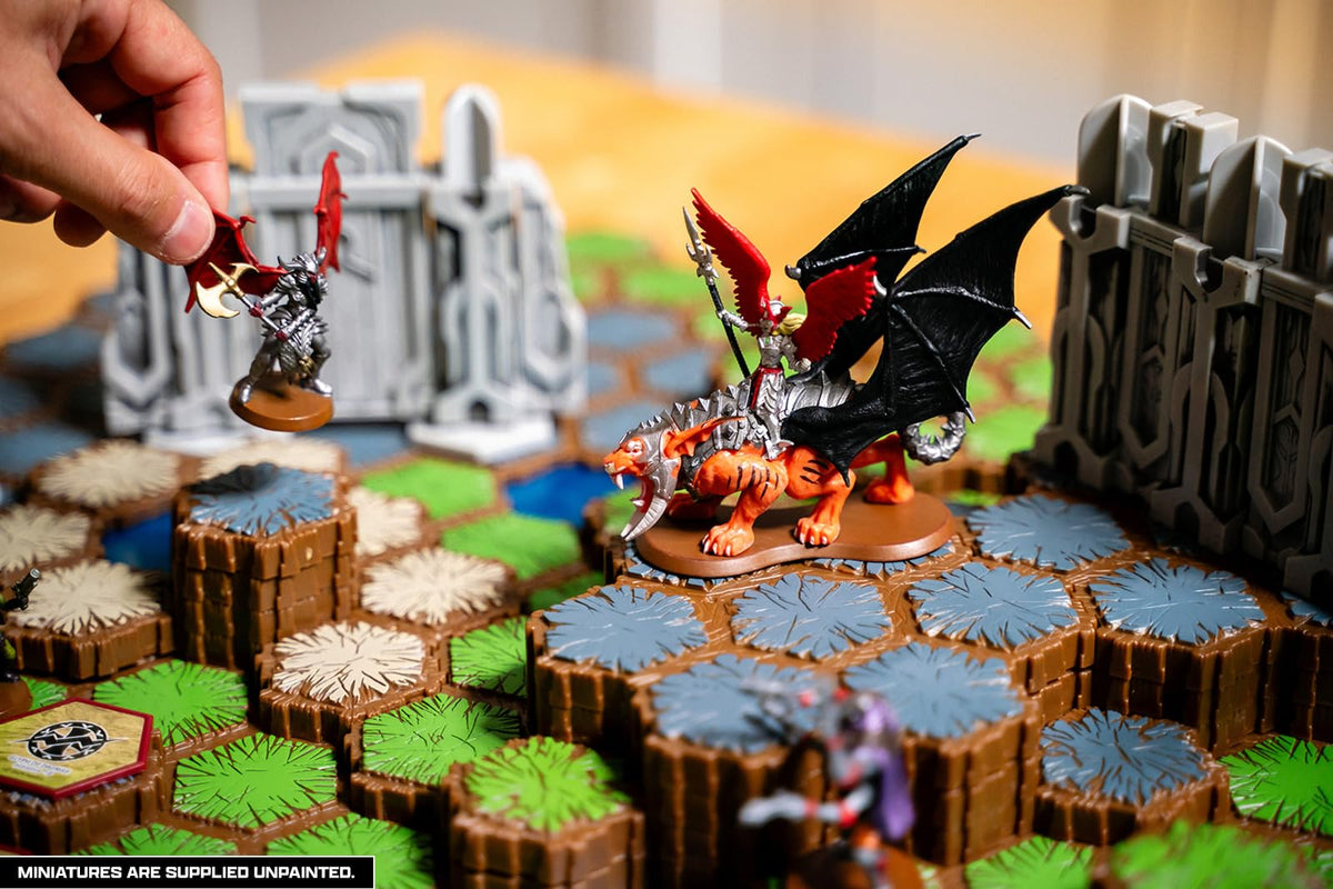 Heroscape Age of Annihilation Master Set -Standard Edition contains a ton of content to support hours of epic 2-player gaming sessions. For 2 Players, Ages 14 and up Contains 20 Miniatures, 4