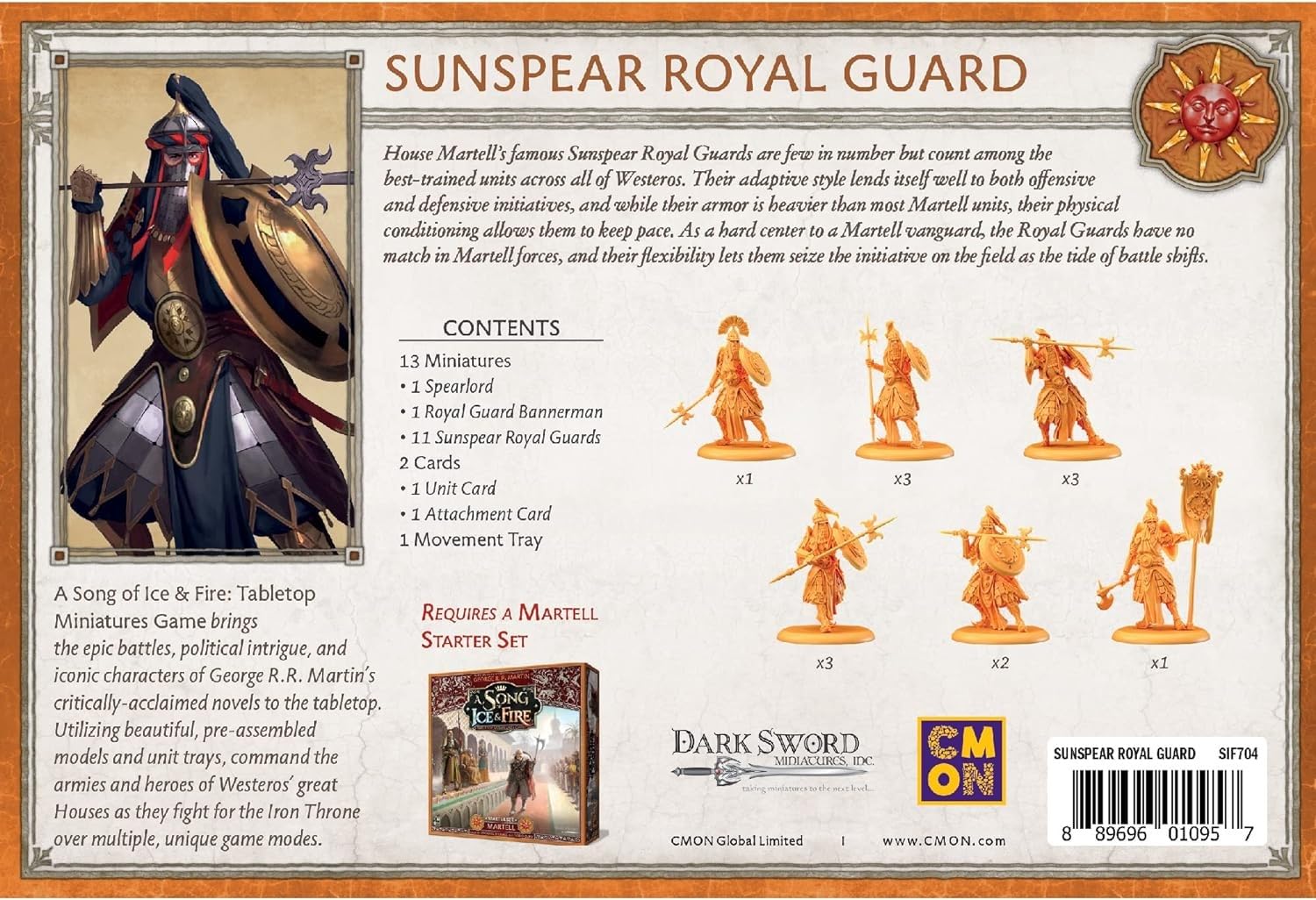 A Song of Ice and Fire Tabletop Miniatures Game Sunspear Royal Guard Units 2