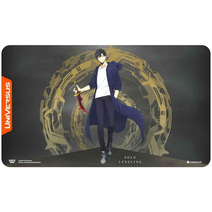 UniVersus: Solo Leveling: Sung Jinwoo Playmat - 24 x 14 Neoprene Mat, Non-Slip Back, Tabletop Card Game Accessory, UVS Games, Officially Licensed