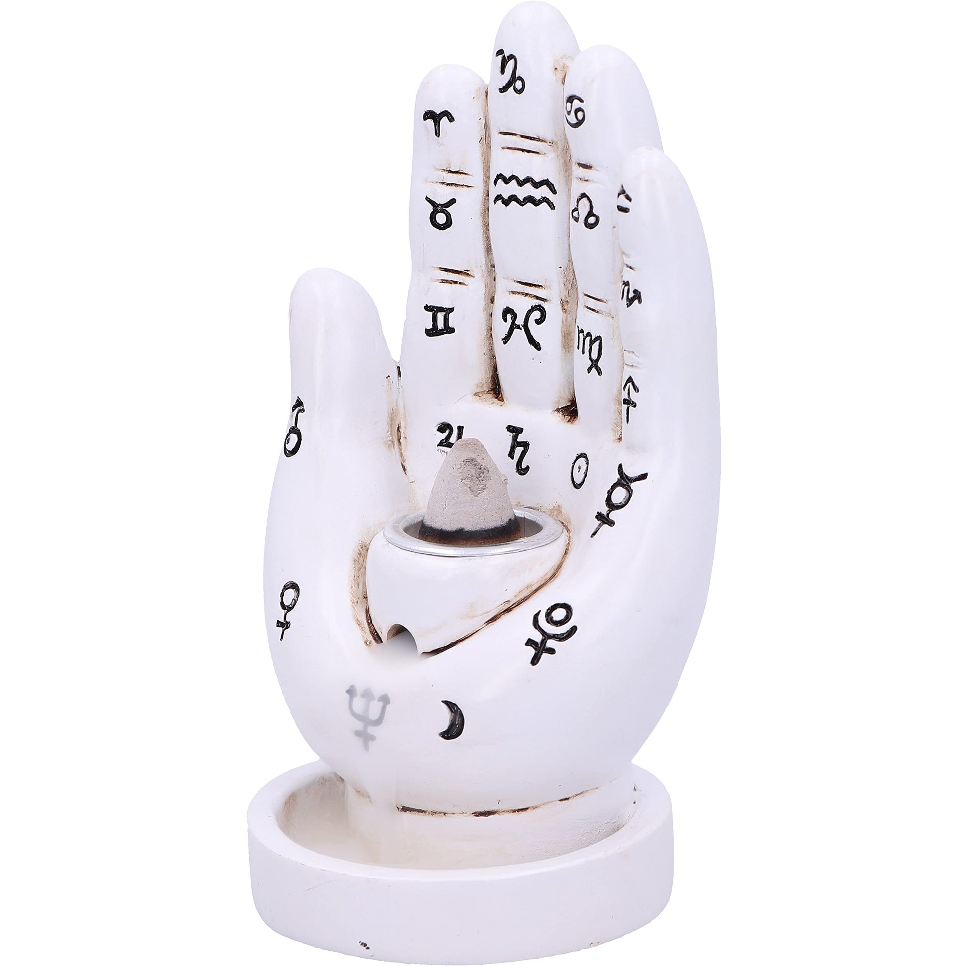Hand Back Flow Burner White 12cm Palmistry Backflow Incense 6