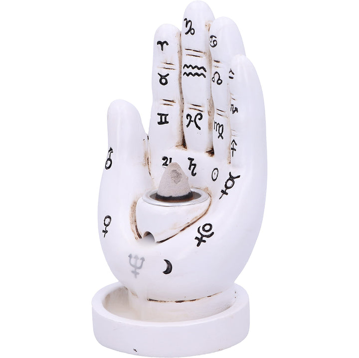 Hand Back Flow Burner White 12cm Palmistry Backflow Incense
