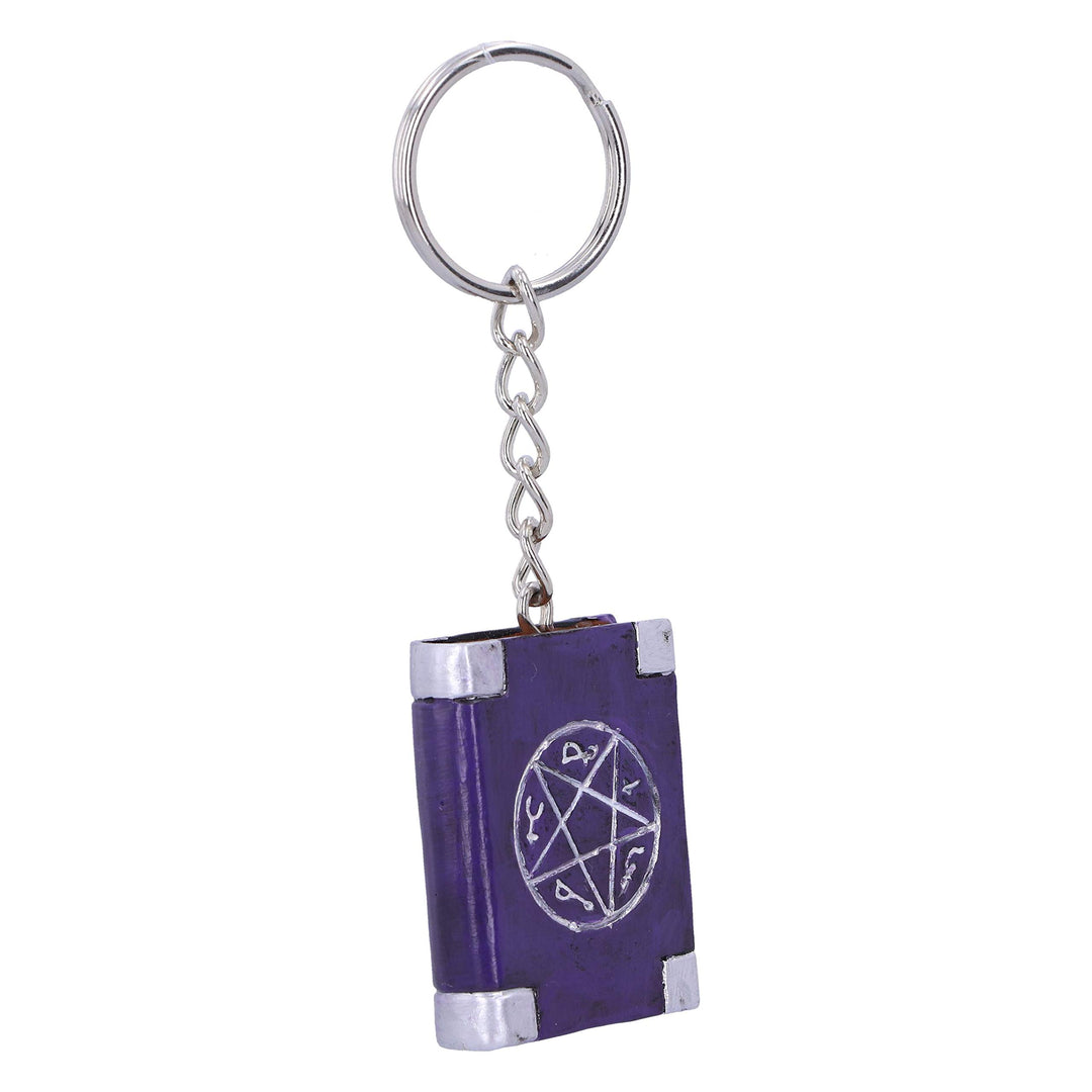 Pack of 12 Witches Grimoire Book Spells Keyrings 4.5cm