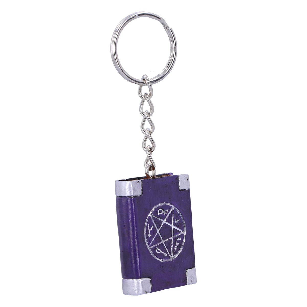 Pack of 12 Witches Grimoire Book Spells Keyrings 4.5cm 3