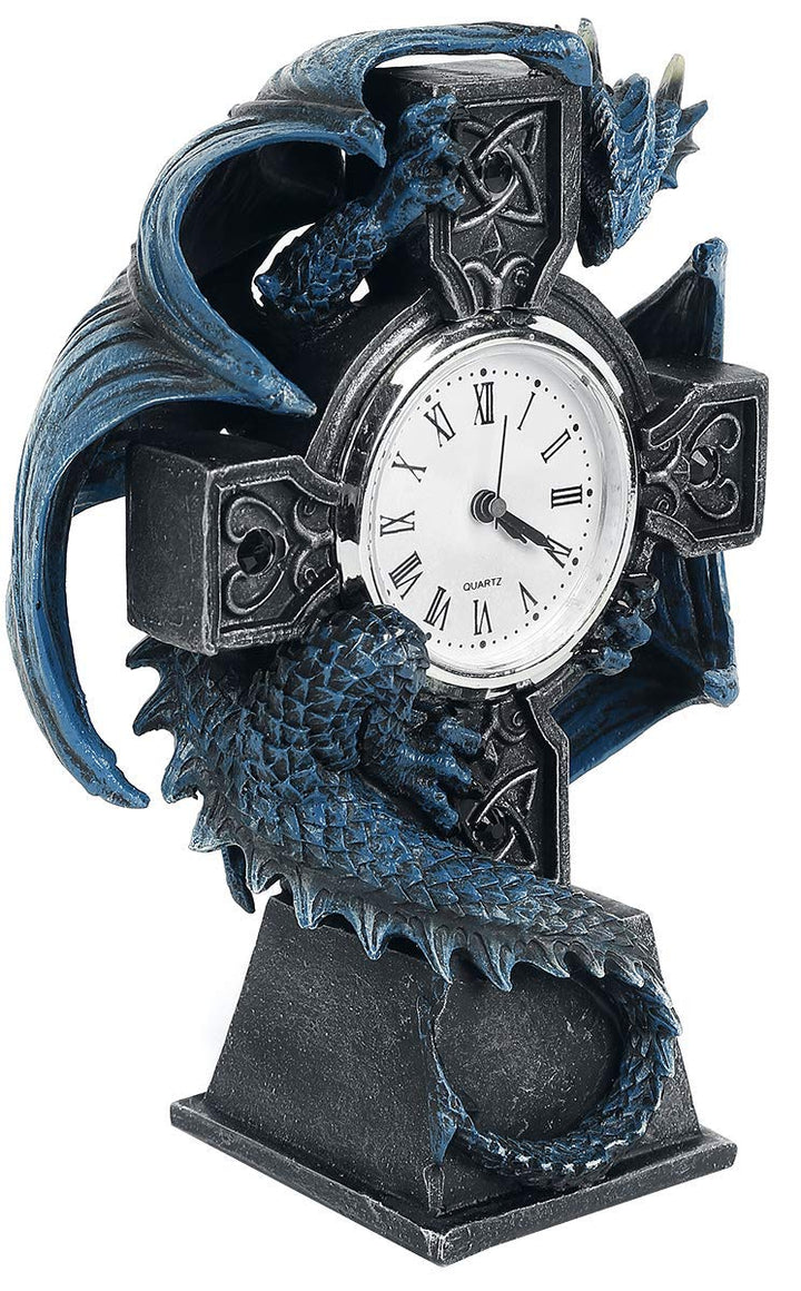 Draco Clock by Anne Stokes 17.8cm