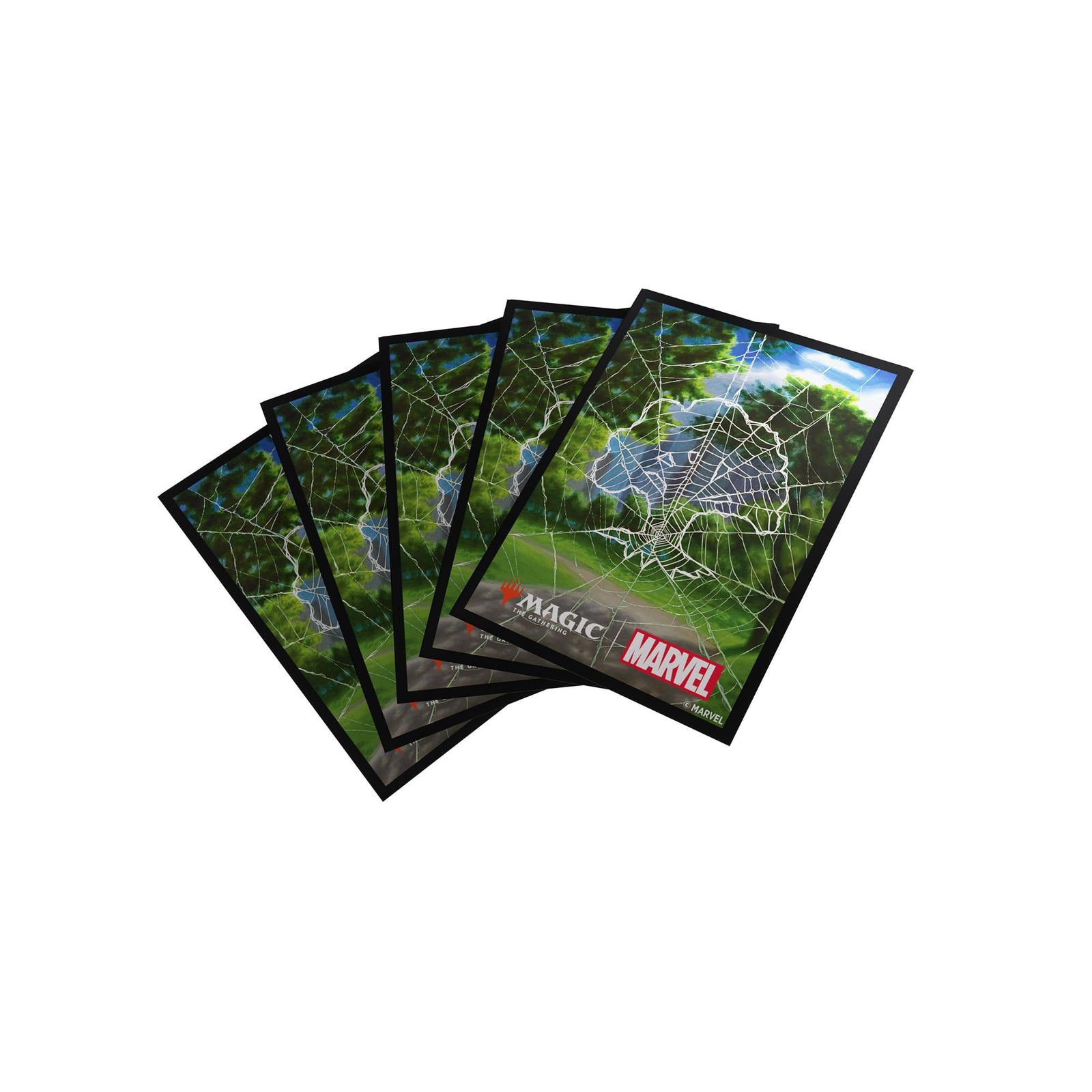 Gamegenic MTG Marvels Spider Man Premium Art Sleeves Spider Man Forest Gaming Accessory 1