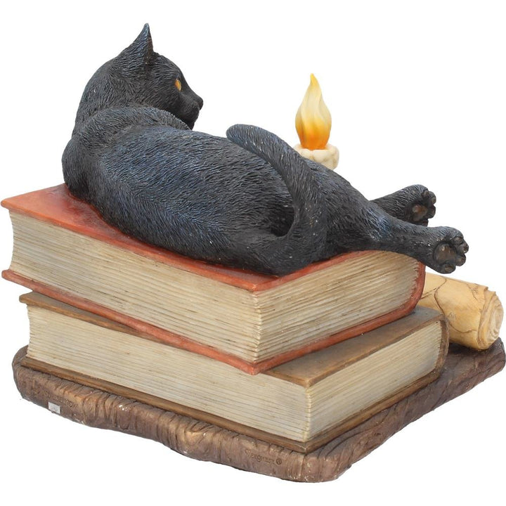 Witching Hour Cat Figurine by Lisa Parker Black Candle Ornament 20.5cm