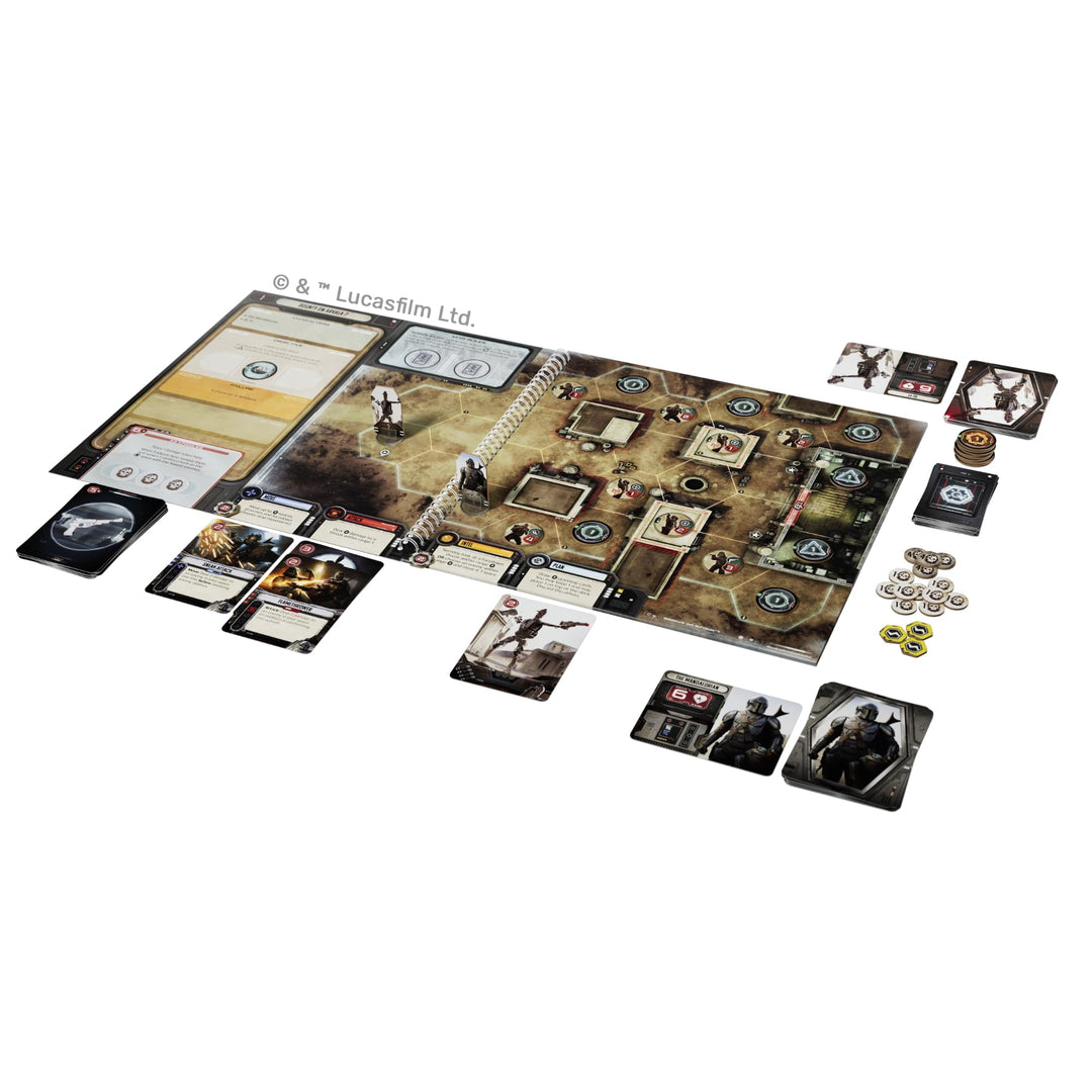 Star Wars: The Mandalorian Adventures Board Game- Cooperative Missions Inspired by Season 1 Strategy Game for Kids and Adults, Ages 12+, 1-4 Players, 30-60 Minute Playtime, Made by Unexpected Games