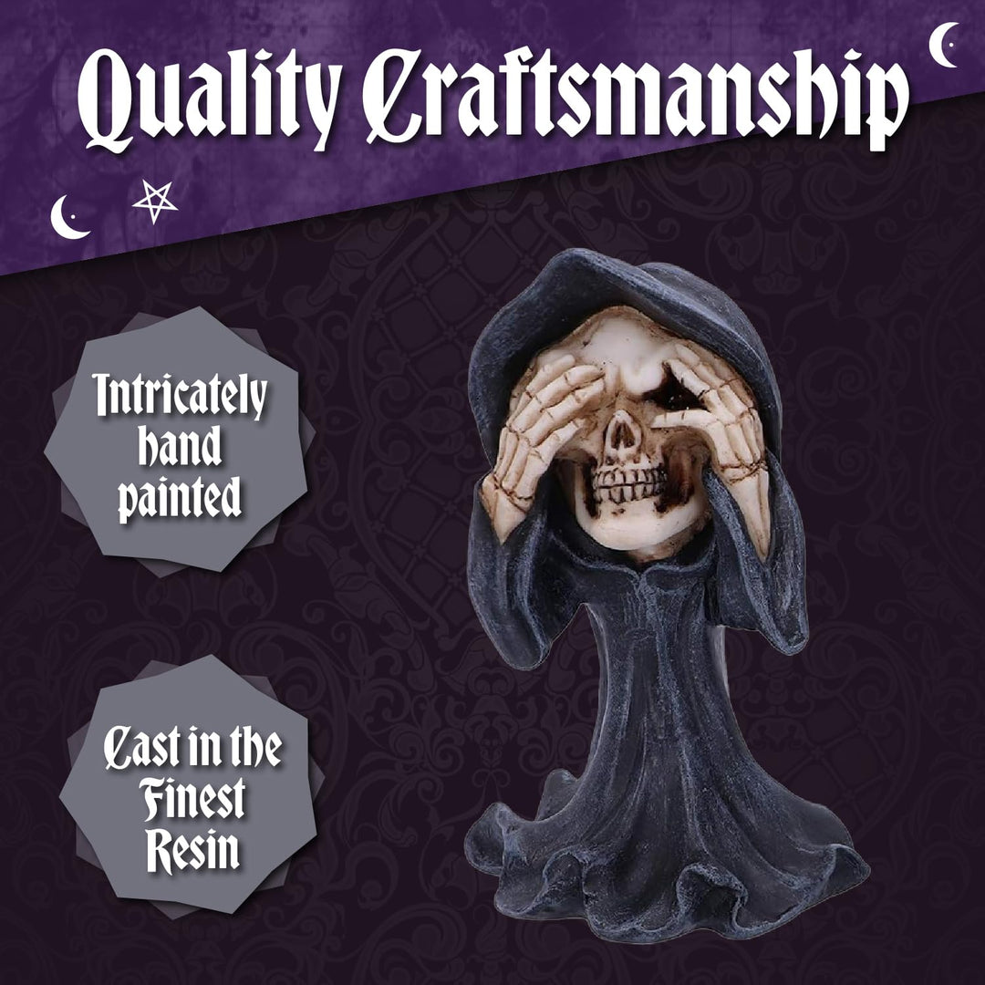 Three Wise Reapers 11cm See No Hear Speak Evil Cartoon Grim