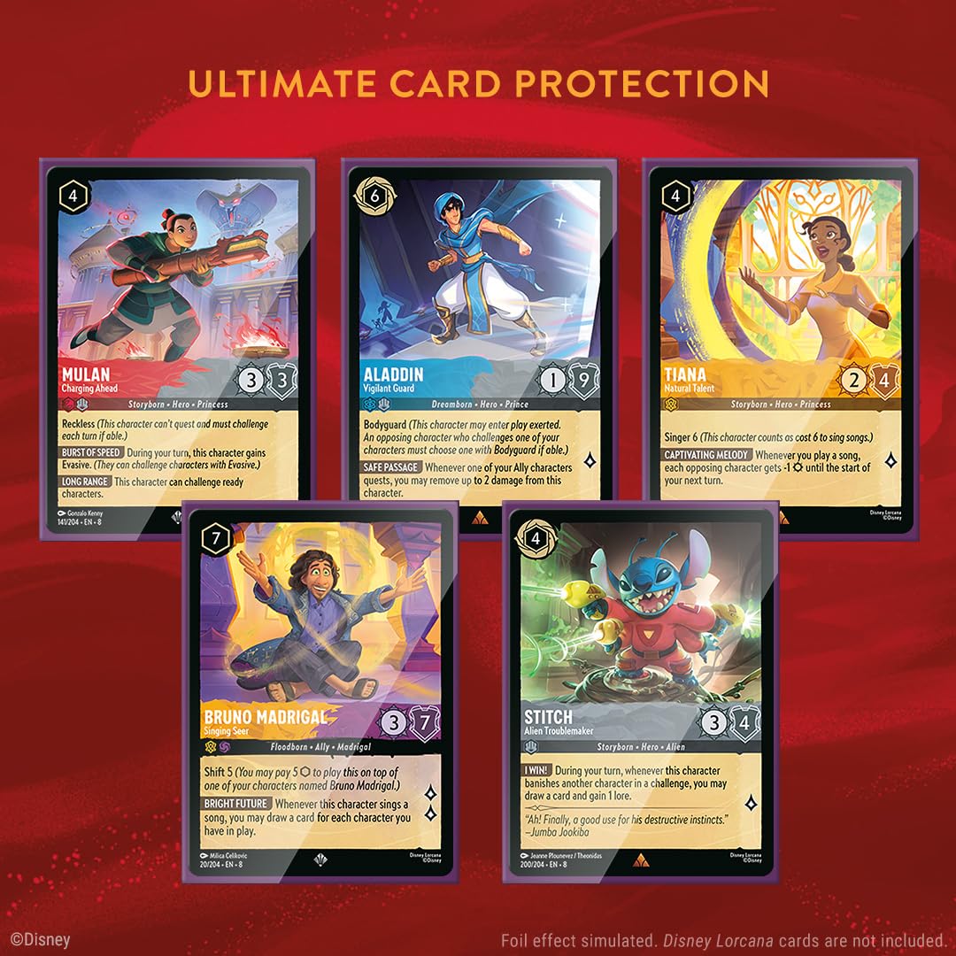 Disney Lorcana TCG - Card Sleeve Pack Mickey Mouse - Set 8 (65 ctn.)