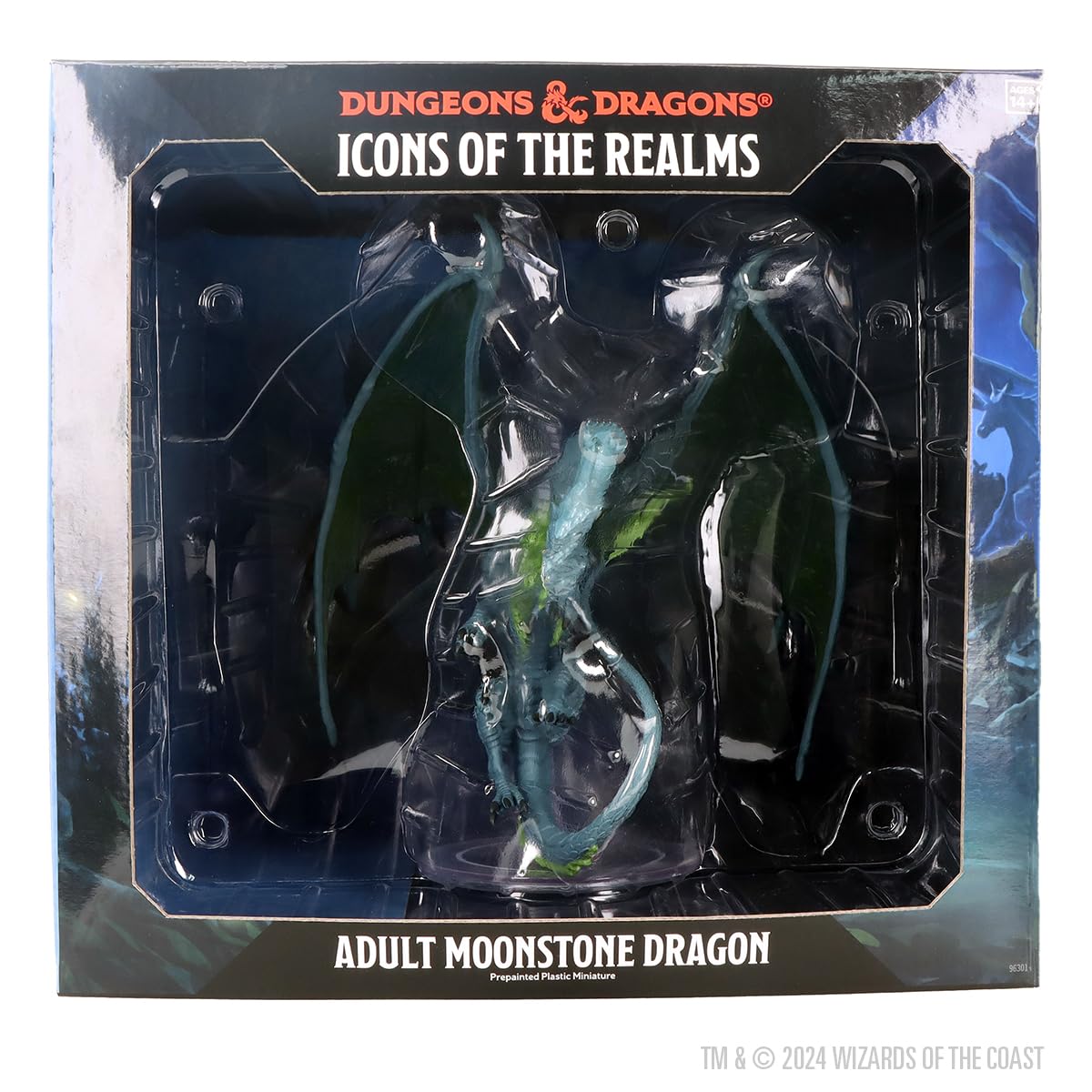 Adult Moonstone Dragon: D&D Icons of the Realms 2