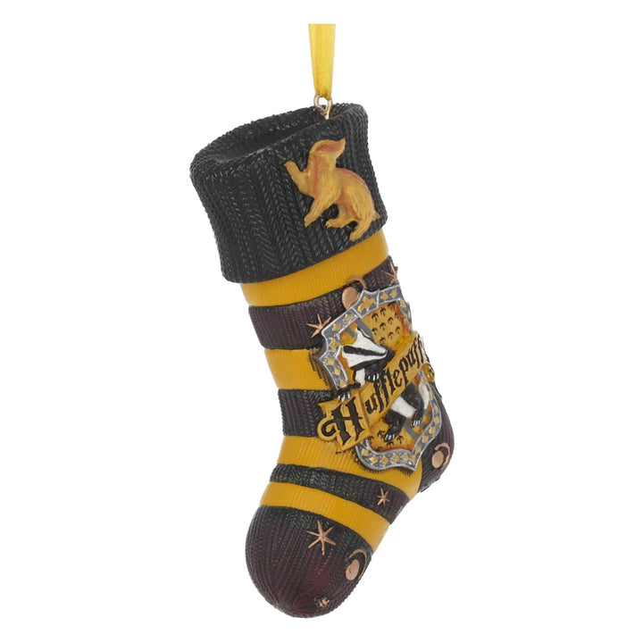 Harry Potter Hufflepuff Stocking Hanging Festive Ornament Officially Licensed