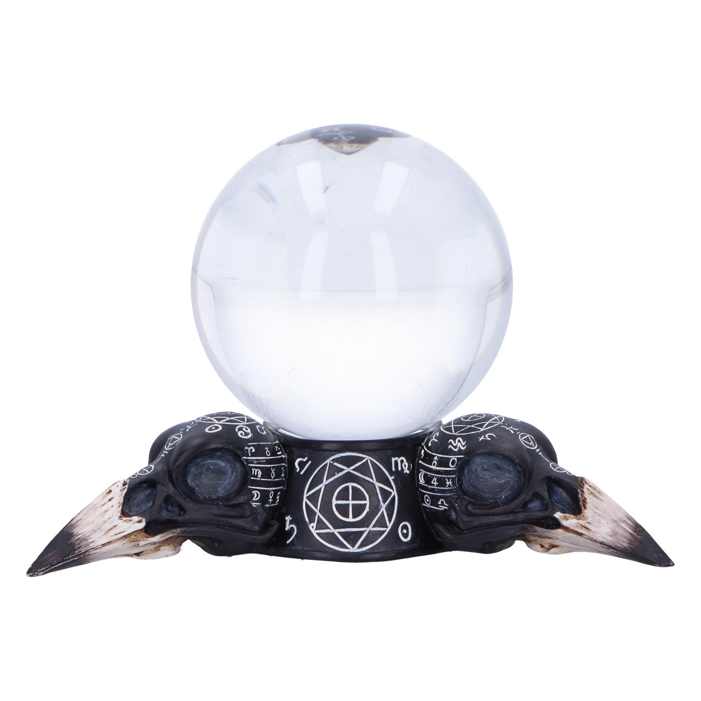 Gothic Raven Crystal Ball and Holder 15cm 2