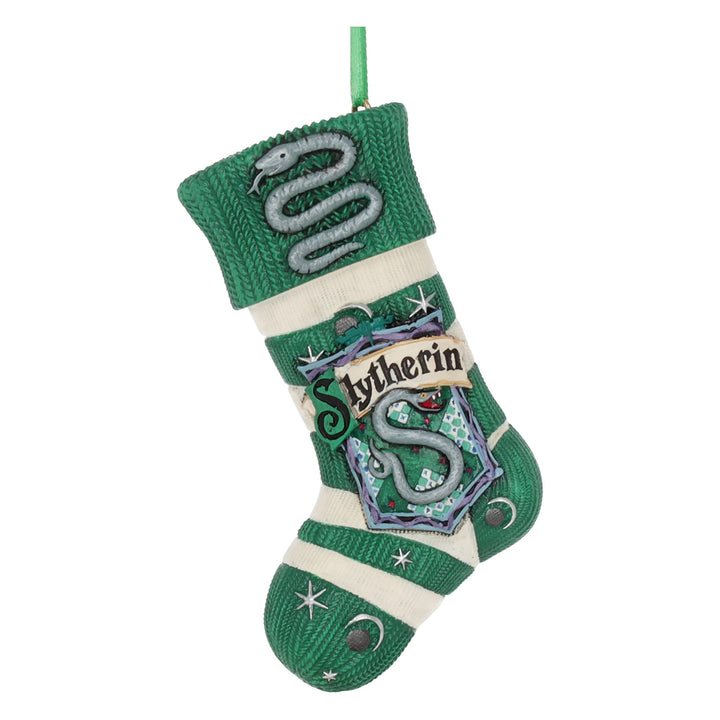 Harry Potter Slytherin Stocking Hanging Festive Ornament Officially Licensed