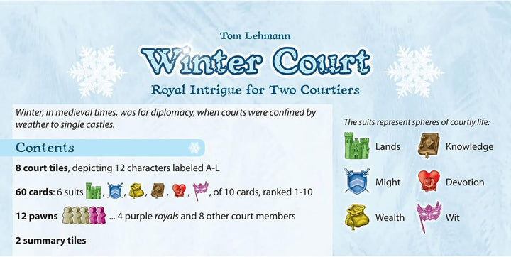 Winter Court Board Game by Rio Grande
