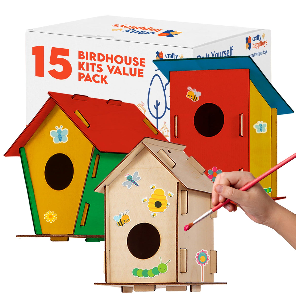CRAFTY HAPPITOYS DIY-Birdhouse-Parent 2