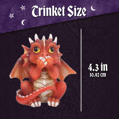 Three Wise Dragonlings Figurines Dragon Ornaments 8.5cm 6