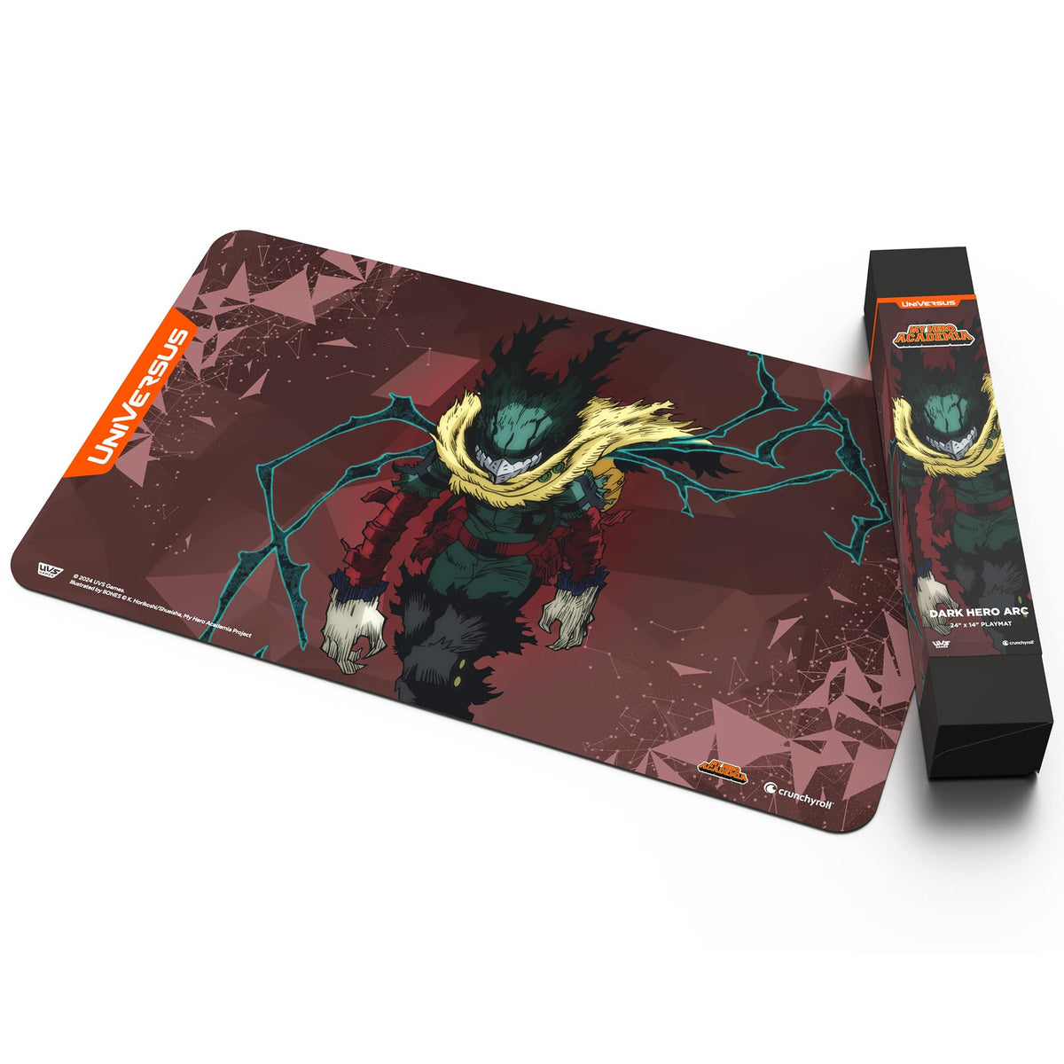 UniVersus: My Hero Academia: Dark Hero Arc Playmat- 24 x 14 Neoprene Mat, Tabletop Card Game Accessory, UVS Games, Officially Licensed 3