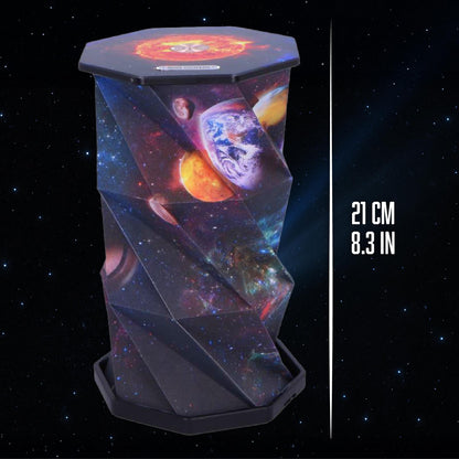 Solar System Foldable Lamp 21cm Rechargeable Powered USB 6