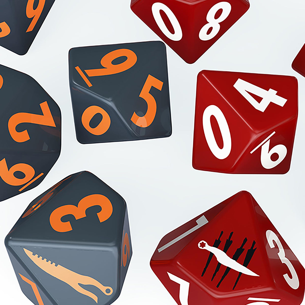 Modiphius Entertainment: Fallout Factions: Dice Sets - The Disciples - 12 Engraved Dice, Tabletop Miniatures Game Accessory, Officially Licensed 5