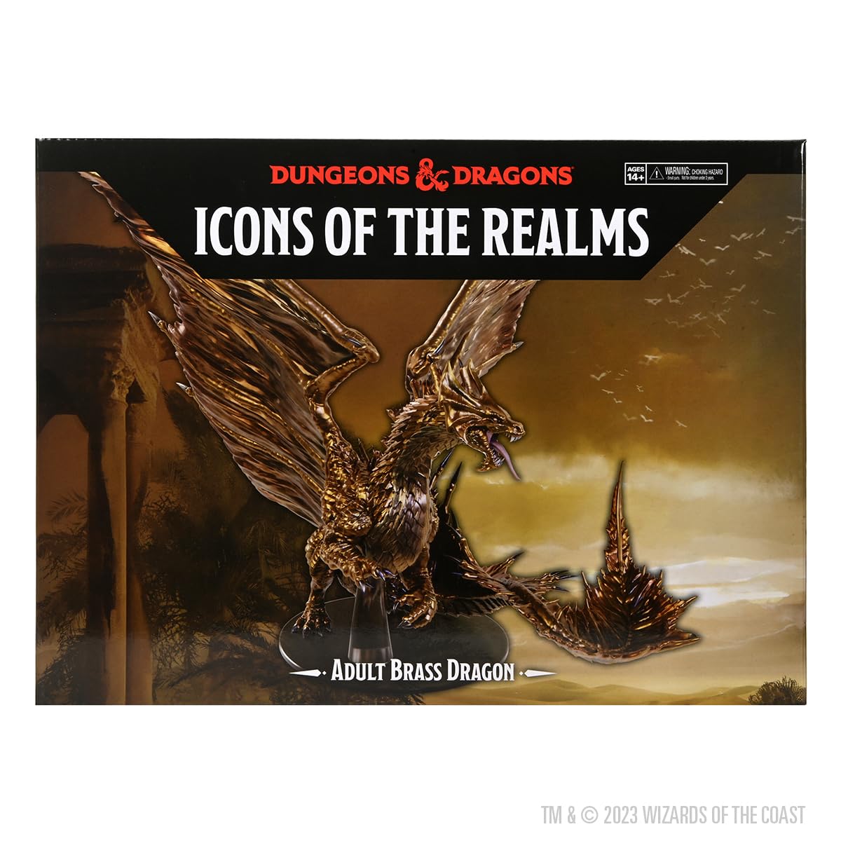 D&D Icons of The Realms Adult Brass Dragon Miniature 2