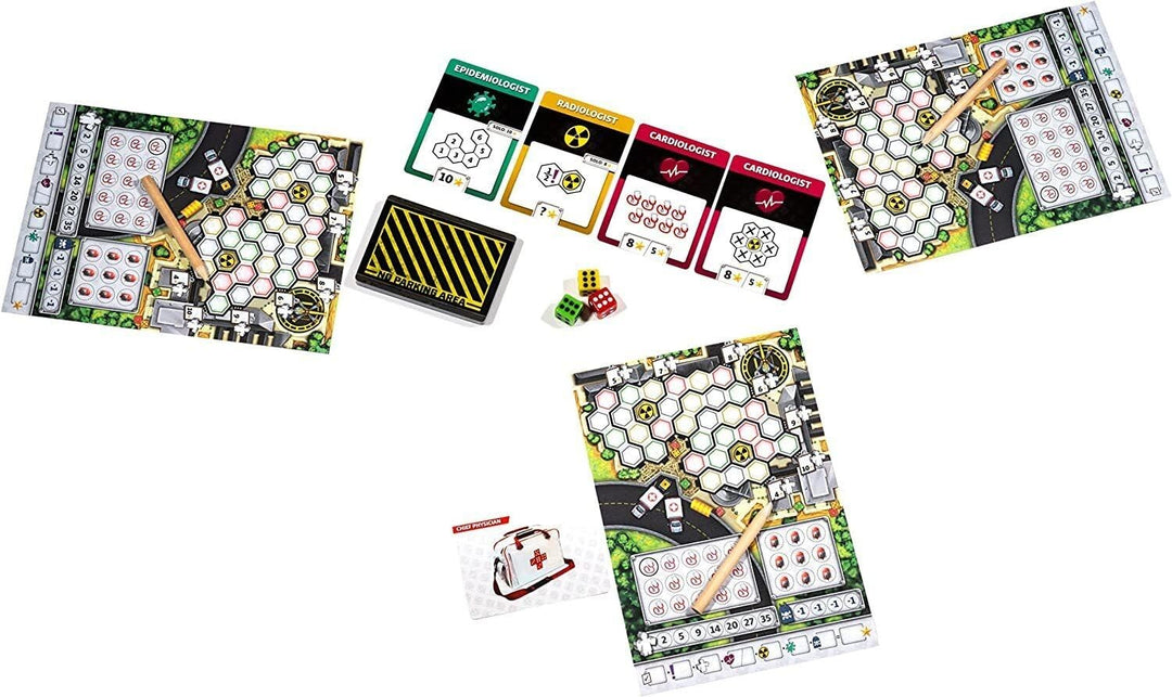 Dice Hospital Emergency Roll by Alley Cat Games, Strategy Board Game