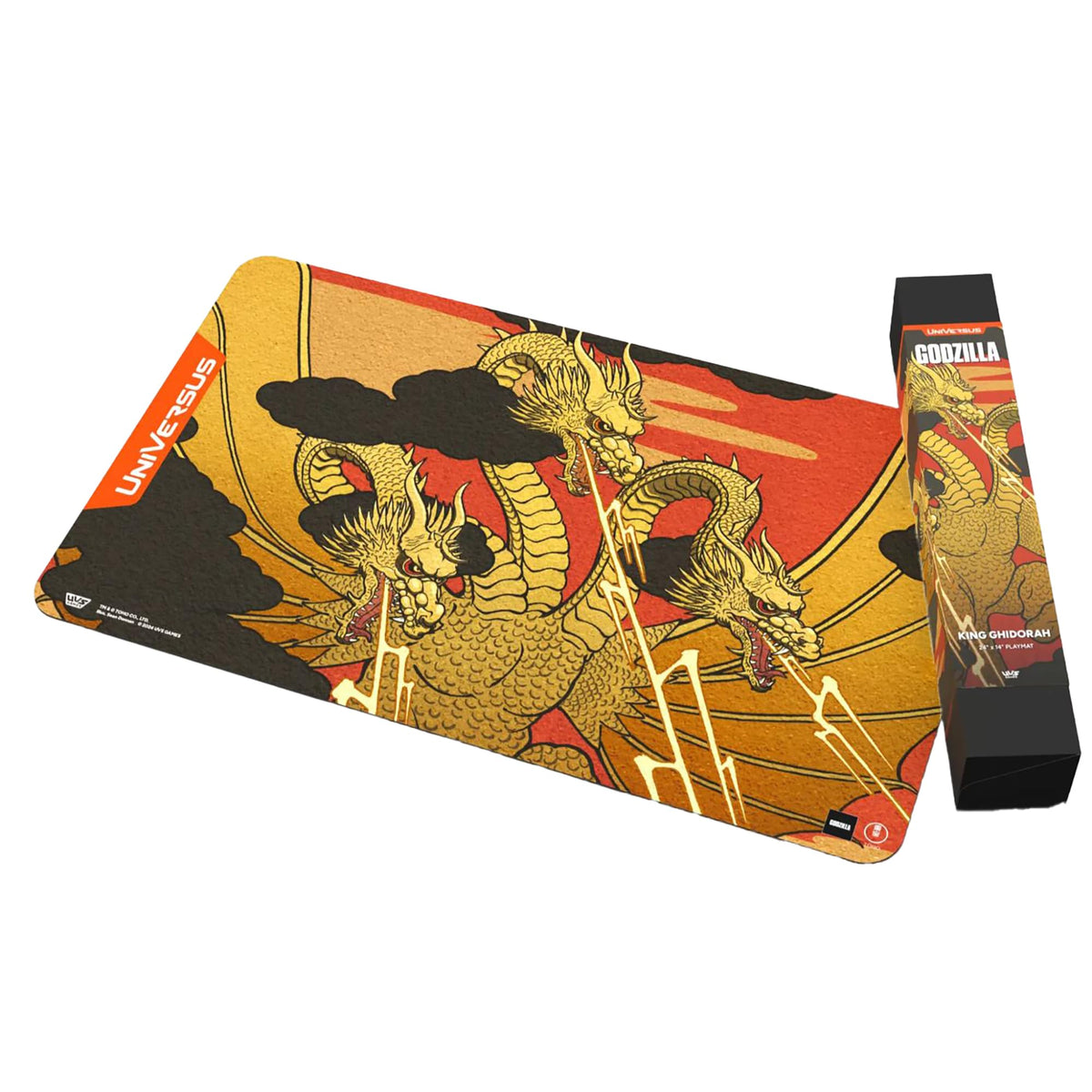 UniVersus Godzilla Challenger Series - King Ghidorah Playmat - 24 x 14 Neoprene Mat, Tabletop Card Game Accessory, UVS Games, Officially Licensed 5