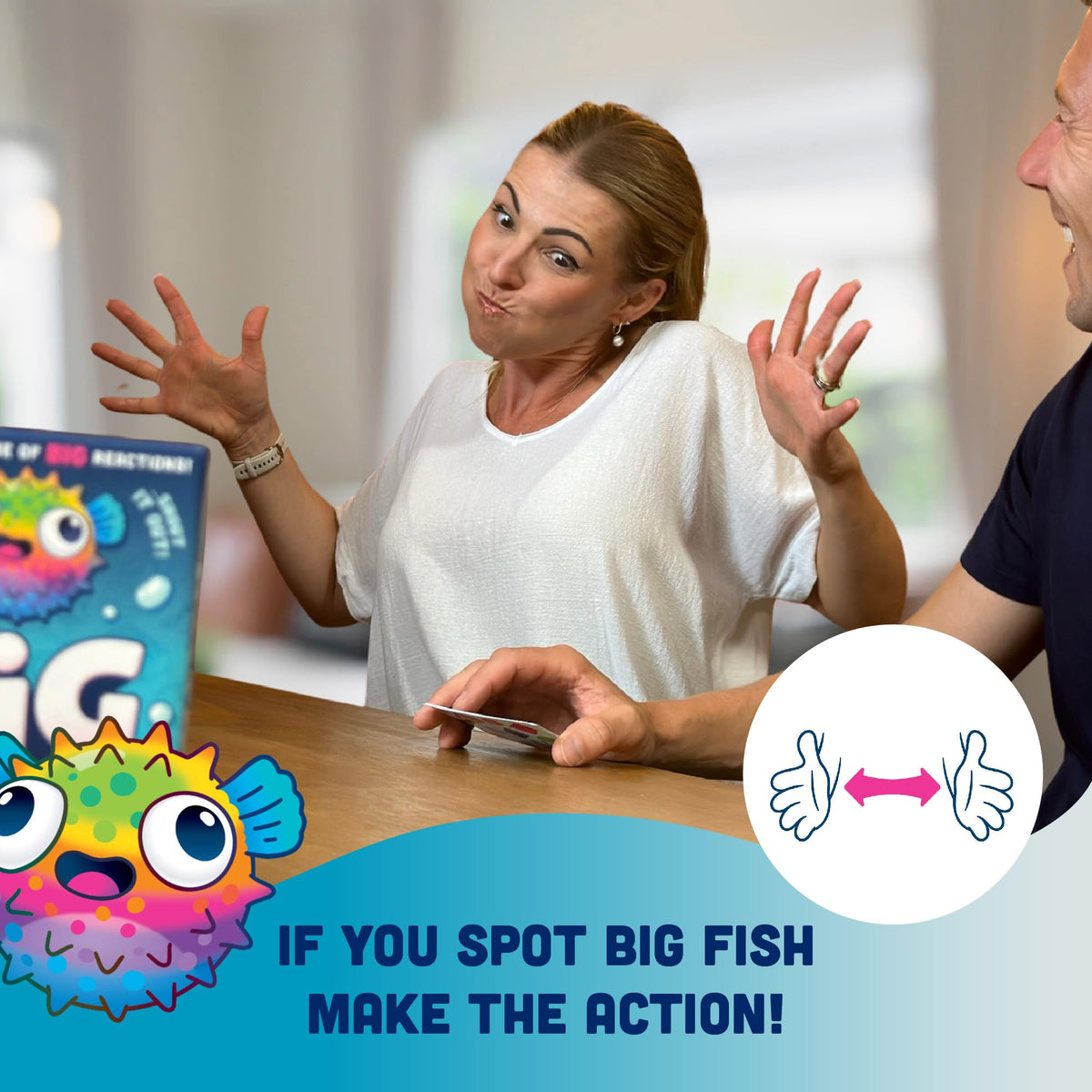 Big Fish Little Fish Game | Fast Fun Family Card Game Of Quick Reactions! | For Kids, Teens, and Adults | Ages 7+ | 2-6 players 5