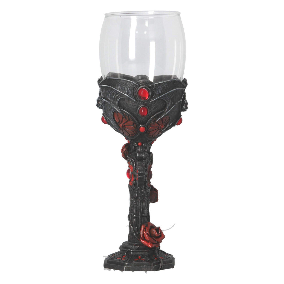 Carpe Noctem Dracula Vampire Bat Wine Glass Goblet 20cm