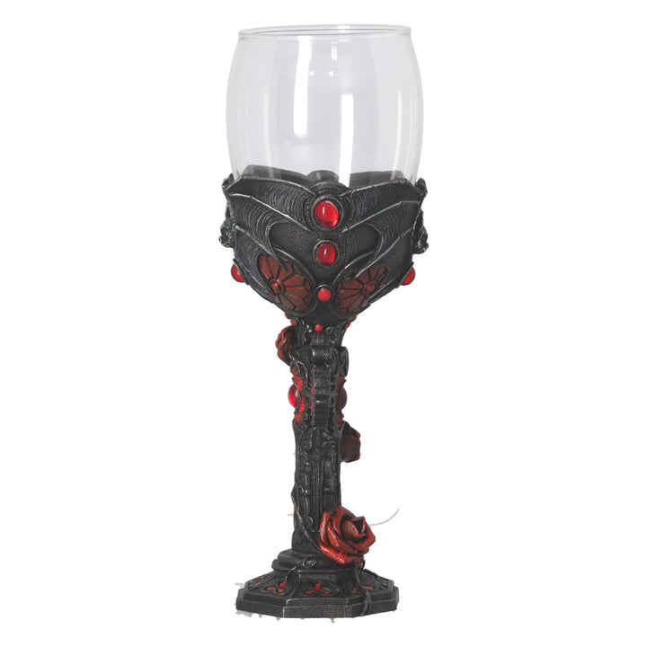 Carpe Noctem Dracula Vampire Bat Wine Glass Goblet 20cm
