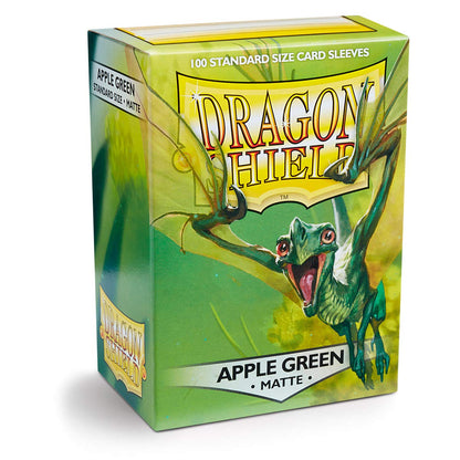 Dragon Shield Matte Apple Green 100 Ct in Box Card Sleeve 4