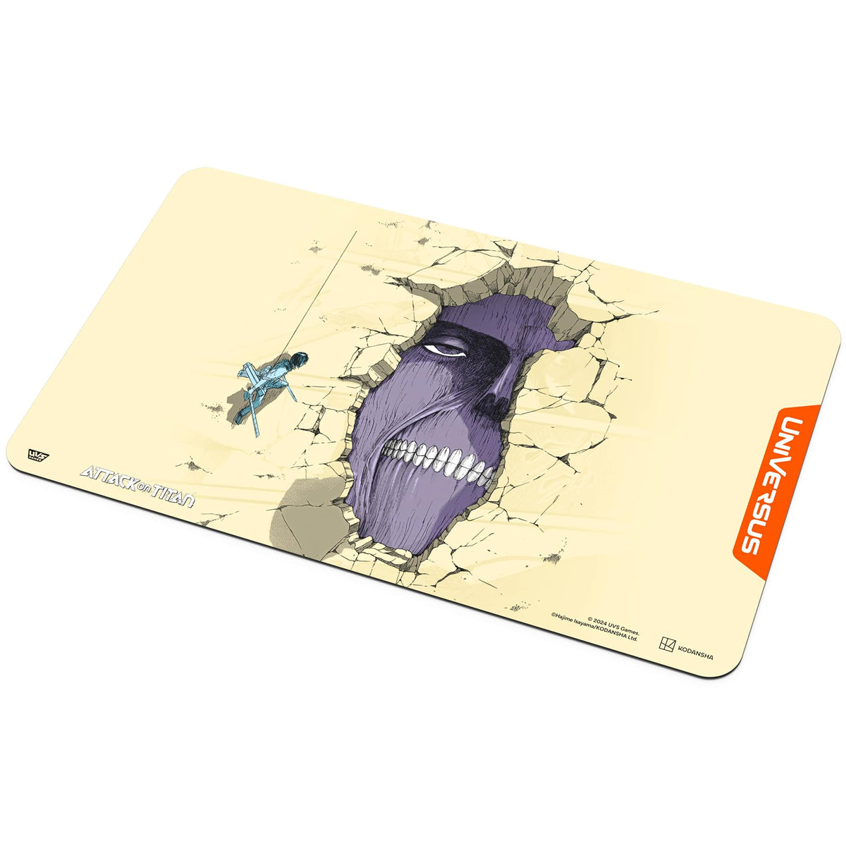 UniVersus Attack on Titan: Battle for Humanity - Wall Titan Playmat - 24 x 14 Neoprene Mat, Tabletop Card Game Accessory, UVS Games, Licensed 7