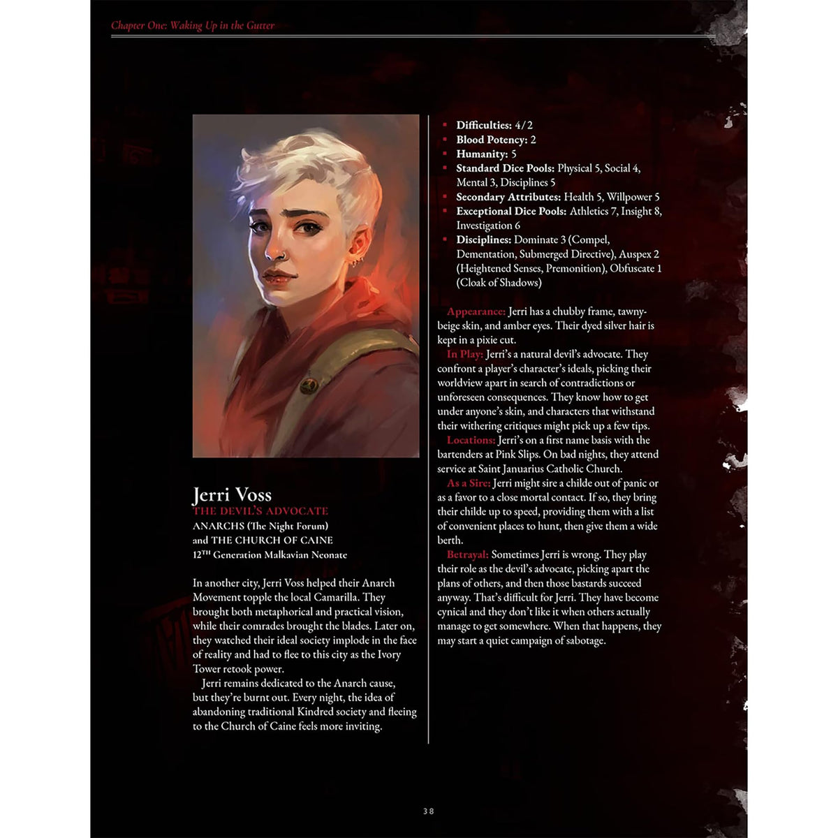 Vampire the Masquerade Roleplaying Game 5TH Edition Crimson Gutter 5