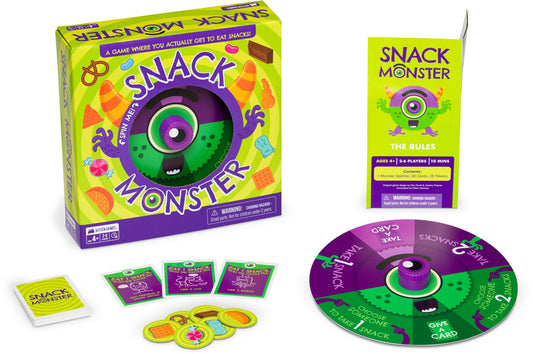 Exploding Kittens Snack Monster 2-6 Players - Ages 4+ - 10 Minutes to Play - Snack Eating Spinner Game - Kid Friendly Card Game, Family Game Night, Snack Time Kids Game 2