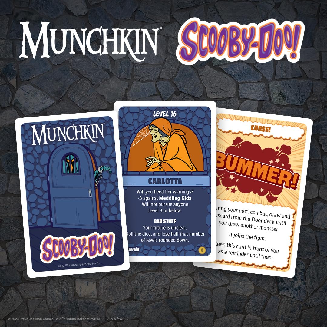 Munchkin Scooby-Doo Card Game | Based on The Steve Jackson Munchkin Series | Featuring Scooby-Doo and Mystery Inc. Characters | Officially Licensed Card Game