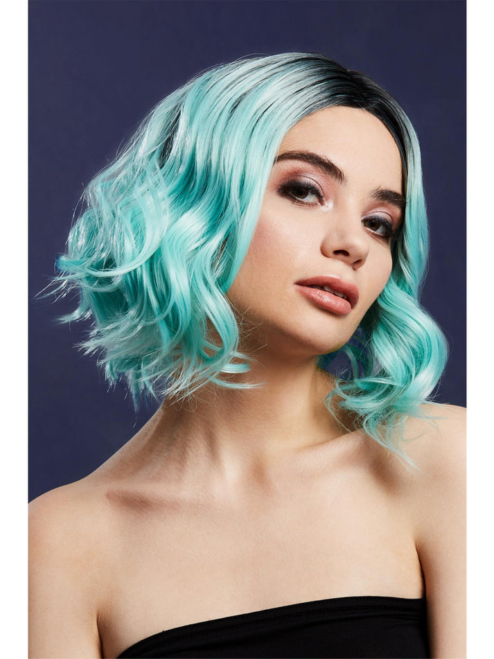 Fever Kourtney Wig Peppermint Two Toned Blend Curls Long Bob Centre Parting 30cm
