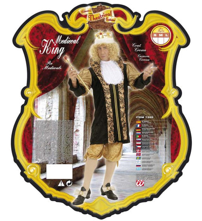 Medieval King  Coat, Crown 