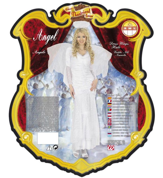 Angel Velvet & Lace  Dress, Wings, Halo 