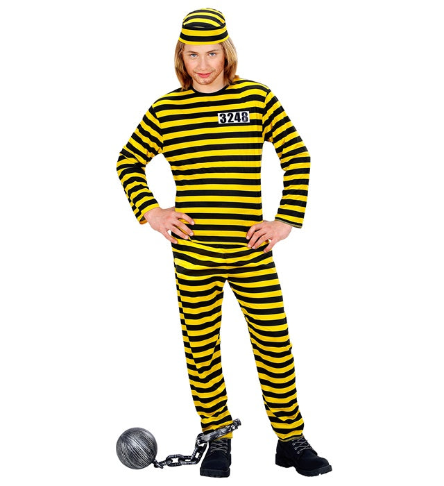 Convict Yellow/Black  Coat, Pants, Hat 