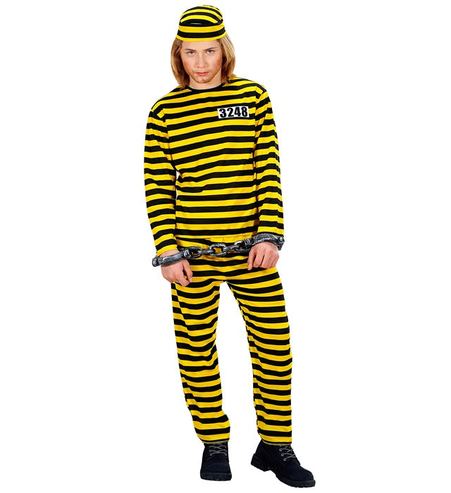 Convict Yellow/Black  Coat, Pants, Hat 
