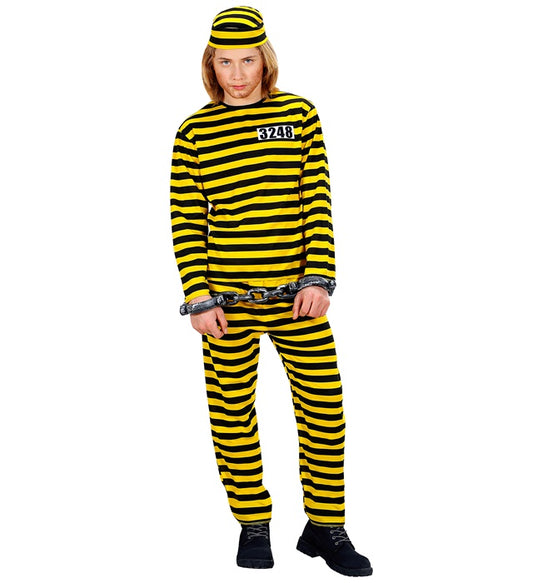 Convict Yellow/Black  Coat, Pants, Hat 