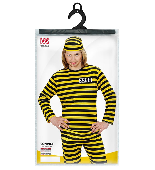 Convict Yellow/Black  Coat, Pants, Hat 